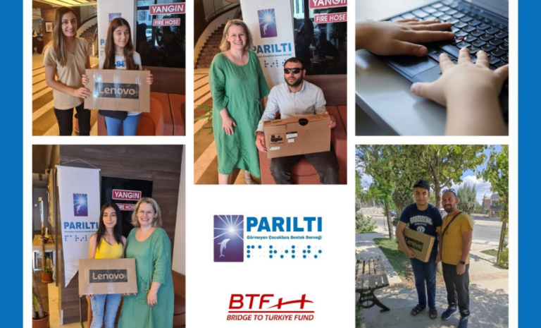 Bridge to Türkiye Fund tarafından düzenlenen bilgisayar eğitim programından bir kare